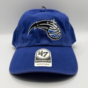 Orlando Magic '47 Brand Clean Up Blue Strapback Adjustable Dad Hat NBA Cap OSFA